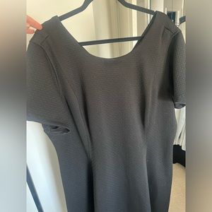 Textured black dress